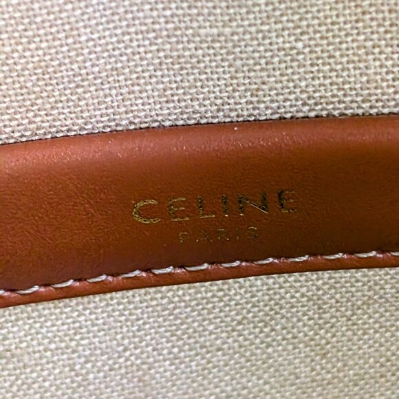 Celine Green Vertical Cabas Triomphe Tote Bag - Picture 12 of 13